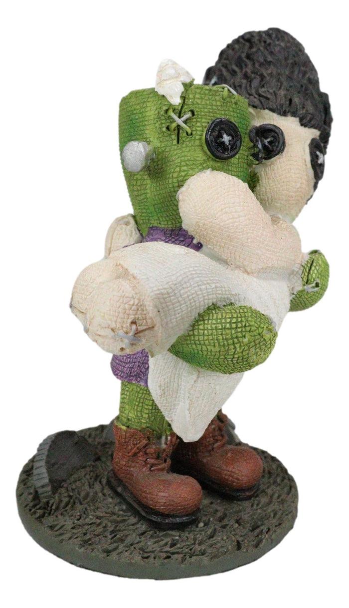 Ebros Gift Ebros Pinheadz Monster With Voodoo Stitches Figurine 4.25"H Frankenstein & Bride