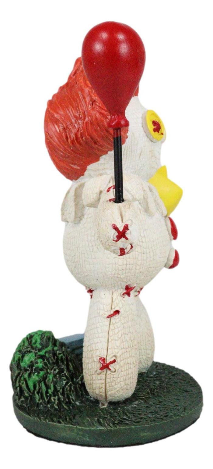 Ebros Gift Ebros Pinheadz Monster With Voodoo Stitches Figurine 4.25"H (Pennywise Clown It)