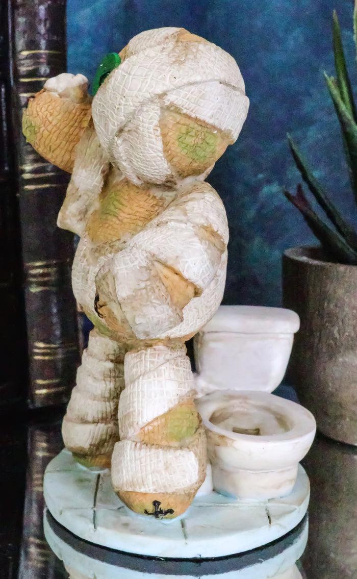 Ebros Gift Ebros Pinheadz Monster With Voodoo Stitches Figurine 4.25"H (Mummy & Toilet)