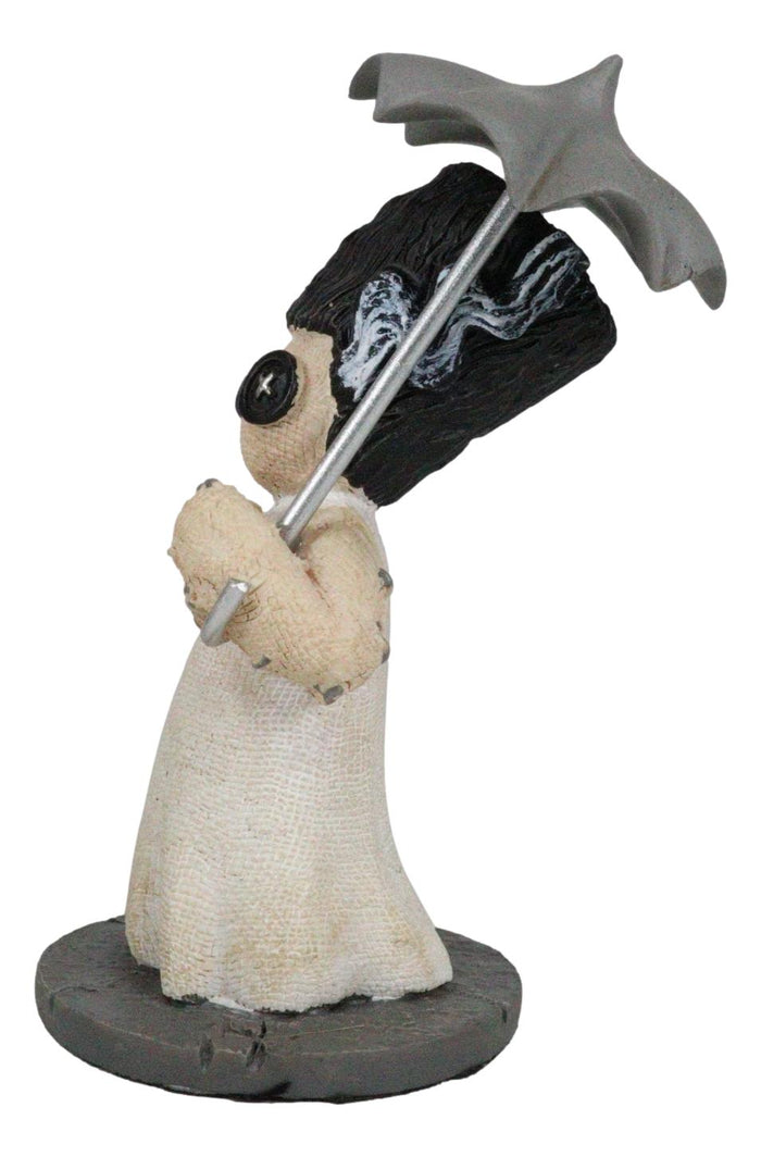 Ebros Gift Ebros Pinheadz Monster With Voodoo Stitches Figurine 4.25"H (Mrs Frankenstein)
