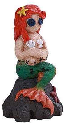 ebros gift Ebros Pinheadz Monster with Voodoo Stitches Figurine 4.25"H (Serin The Mermaid)
