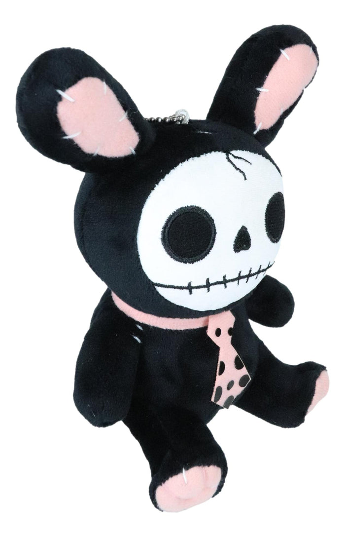 Ebros Gift Ebros Pink Polkadot Bunny Rabbit Furry Bones Skeleton Plush Toy Animal Doll