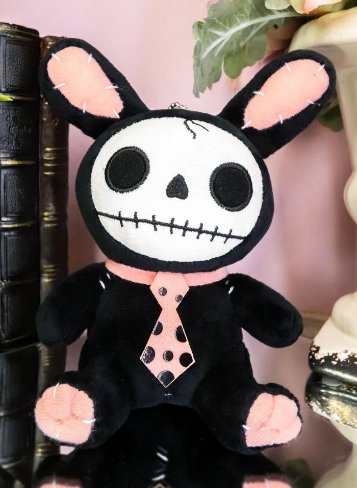 ebros gift Ebros Pink Polkadot Bunny Rabbit Furry Bones Skeleton Plush Toy Animal Doll