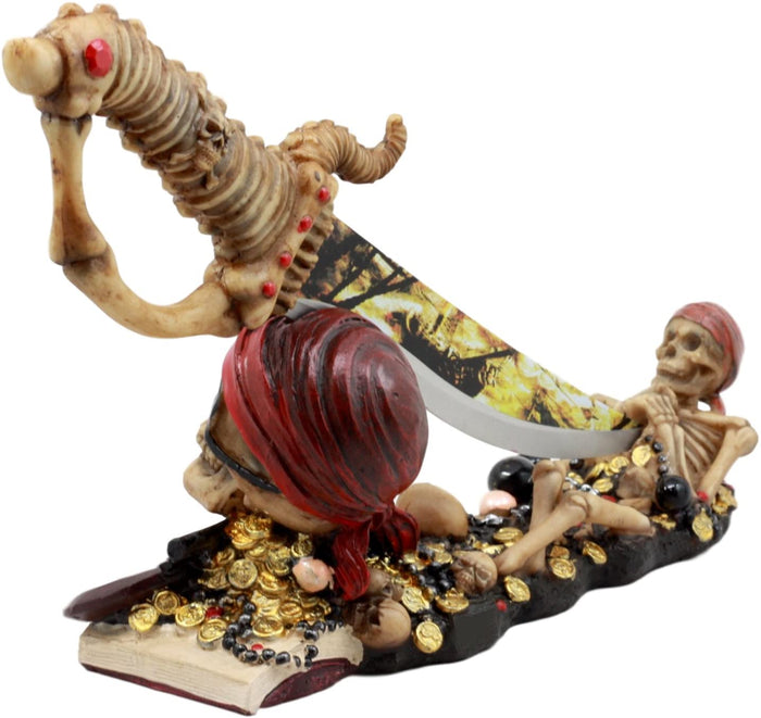 Ebros Gift Ebros Pirate Buccaneer Skeletons Letter Opener Figurine Set With Dagger Knife