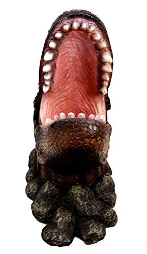 Ebros Gift Ebros Prehistoric Dinosaur Tyrannosaurus Rex Head 10.75"H Wine Bottle Holder Figurine