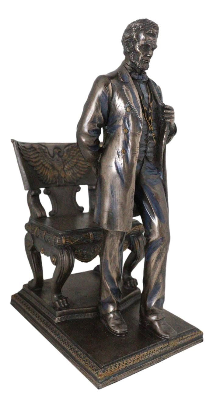 Ebros Gift Ebros President Abraham Lincoln Standing By Eagle Chair Historical Figurine 9"H