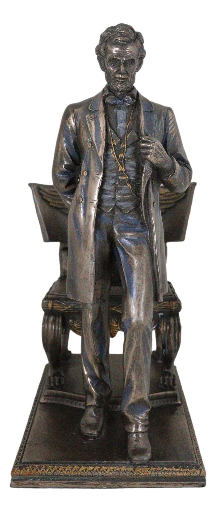 Ebros Gift Ebros President Abraham Lincoln Standing By Eagle Chair Historical Figurine 9"H