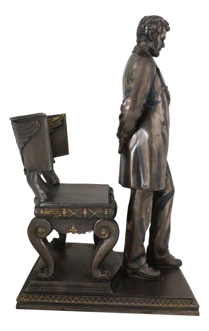 Ebros Gift Ebros President Abraham Lincoln Standing By Eagle Chair Historical Figurine 9"H