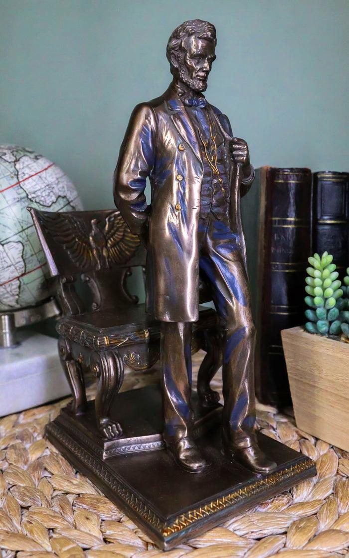 ebros gift Ebros President Abraham Lincoln Standing By Eagle Chair Historical Figurine 9"H