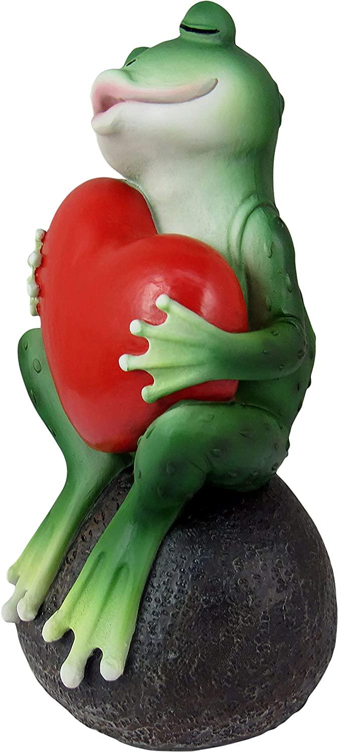 Ebros Gift Ebros Prince Charming Awaits Kissing Frog With Red Heart Collectible 6" Figurine