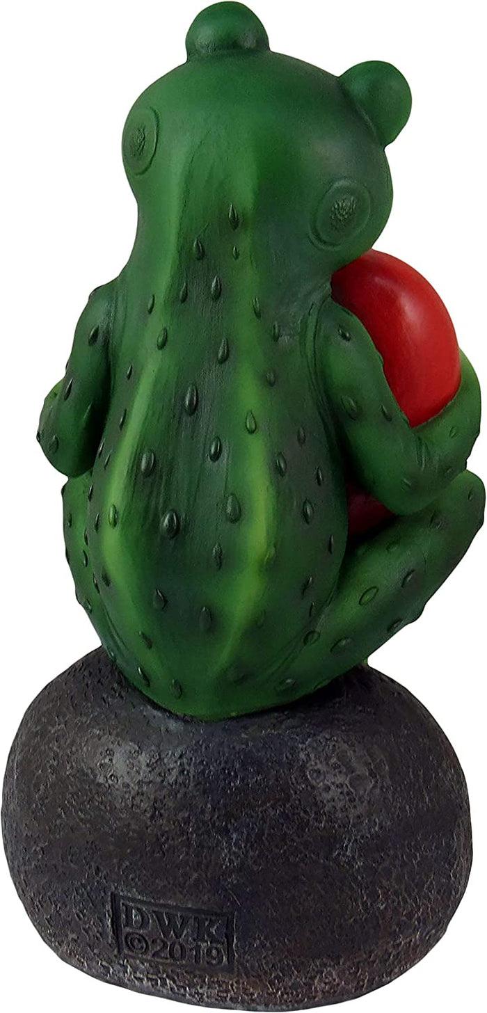 Ebros Gift Ebros Prince Charming Awaits Kissing Frog With Red Heart Collectible 6" Figurine