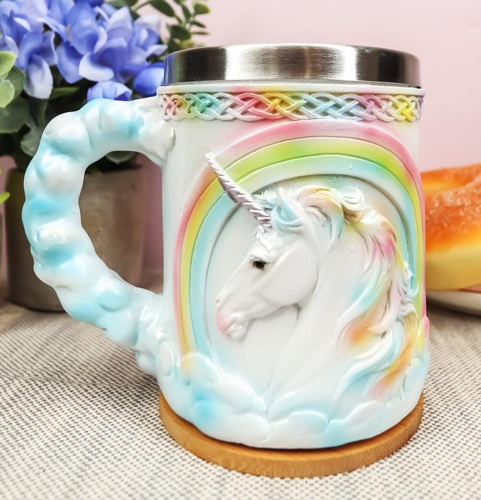 ebros gift Ebros Rainbow Unicorn Coffee Mug 13oz Elixir Of Youth Sacred Unicorn Themed Mug
