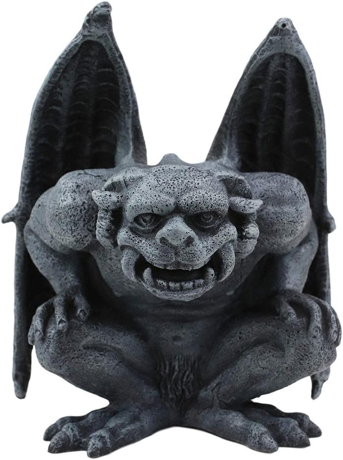 Ebros Gift Ebros Ram Horned Demon Winged Gargoyle Bellowing Wild Statue 6" Tall