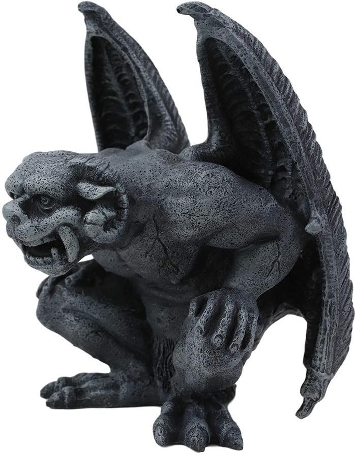 Ebros Gift Ebros Ram Horned Demon Winged Gargoyle Bellowing Wild Statue 6" Tall