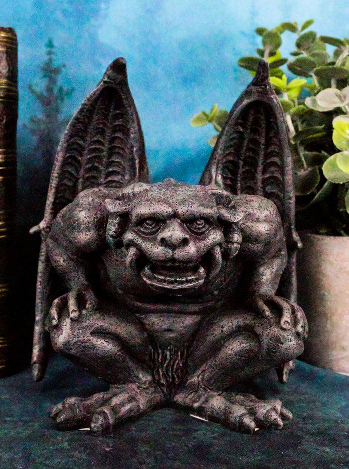ebros gift Ebros Ram Horned Demon Winged Gargoyle Bellowing Wild Statue 6" Tall
