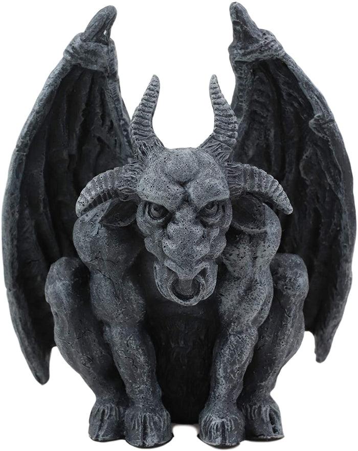 ebros gift Ebros Ram Horned Sabbatic Goat Demon Gargoyle in Stoic Pose Statue 6" Tall