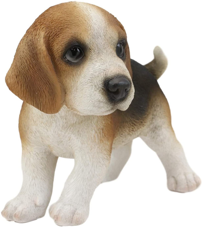 Ebros Gift Ebros Realistic Adorable Tri Color Beagle Dog Puppy Figurine 5.75" Long