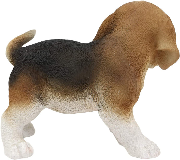 Ebros Gift Ebros Realistic Adorable Tri Color Beagle Dog Puppy Figurine 5.75" Long