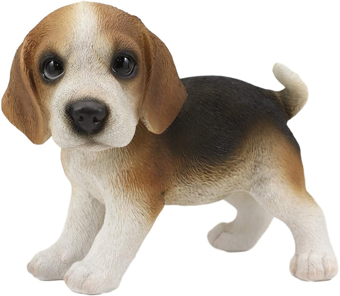 ebros gift Ebros Realistic Adorable Tri Color Beagle Dog Puppy Figurine 5.75" Long