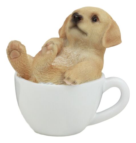 ebros gift Ebros Realistic Mini Golden Retriever Dog Teacup Statue 2.75" Tall Pet Pal Dog