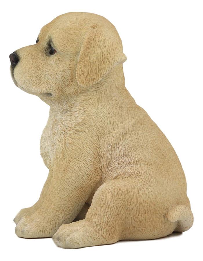 Ebros Gift Ebros Realistic Sitting Adorable Labrador Puppy Statue 6.75" Tall Pet Pal