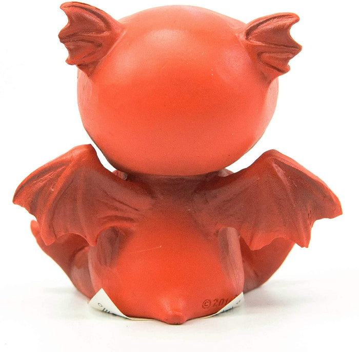Ebros Gift Ebros Red Devilish Fire Wyrmling Baby Dragon Bo Figurine Collectible 3"H