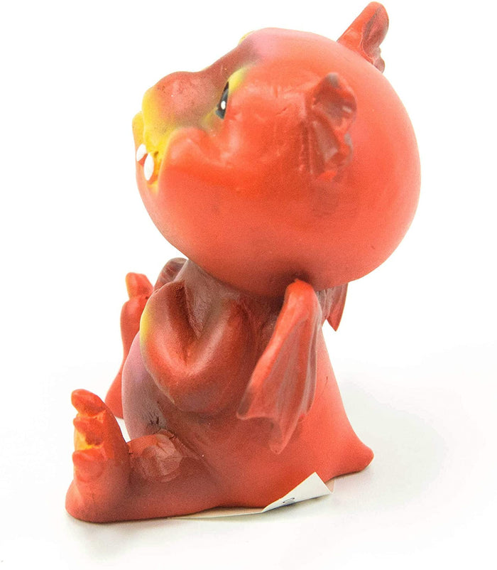 Ebros Gift Ebros Red Devilish Fire Wyrmling Baby Dragon Bo Figurine Collectible 3"H