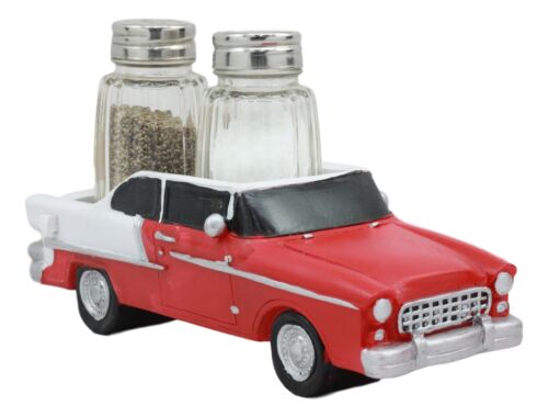 Ebros Gift Ebros Red Prince Of Bel Air Car Figurine Holder For Salt And Pepper Shakers Set