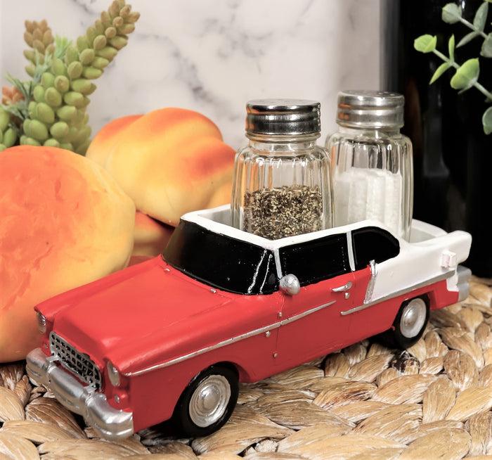 ebros gift Ebros Red Prince Of Bel Air Car Figurine Holder For Salt And Pepper Shakers Set