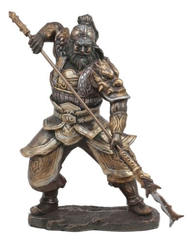 Ebros Gift Ebros Romance Of Three Kingdoms General Hero Zhang Fei Wielding Serpent Spear Statue