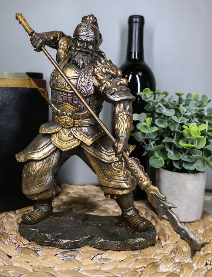 ebros gift Ebros Romance of Three Kingdoms General Hero Zhang Fei Wielding Serpent Spear Statue