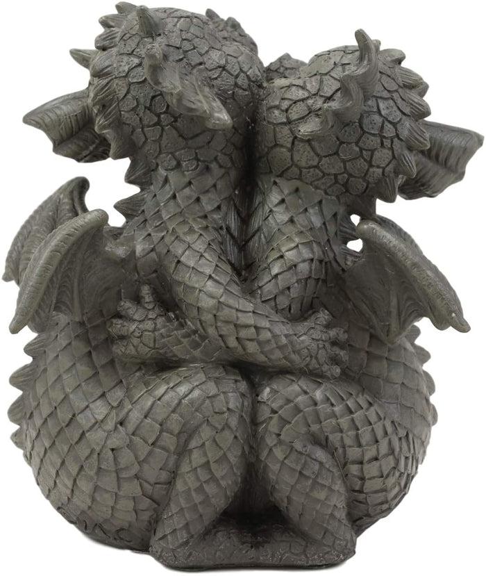 Ebros Gift Ebros Romantic Valentines Baby Garden Dragons Cuddling Tight Statue 5.25" Tall