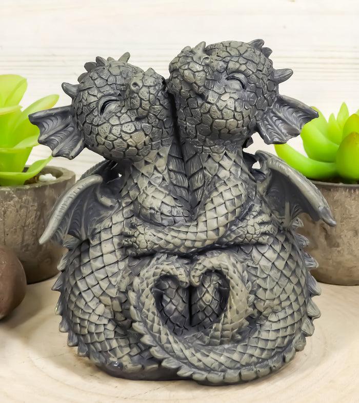 ebros gift Ebros Romantic Valentines Baby Garden Dragons Cuddling Tight Statue 5.25" Tall