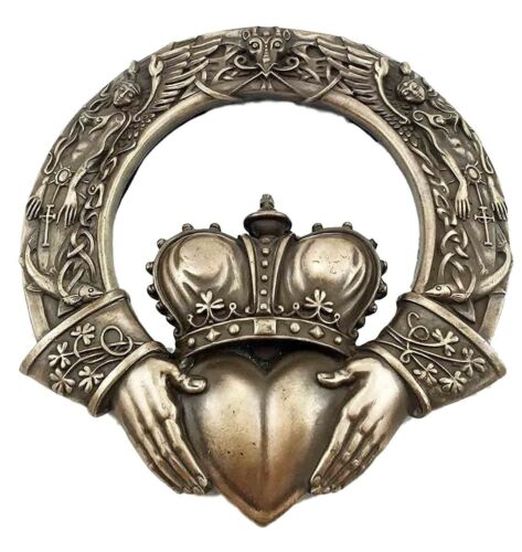 Ebros Gift Ebros Royal Celtic Claddagh Ring Wall Plaque Figurine Love Friendship Loyalty