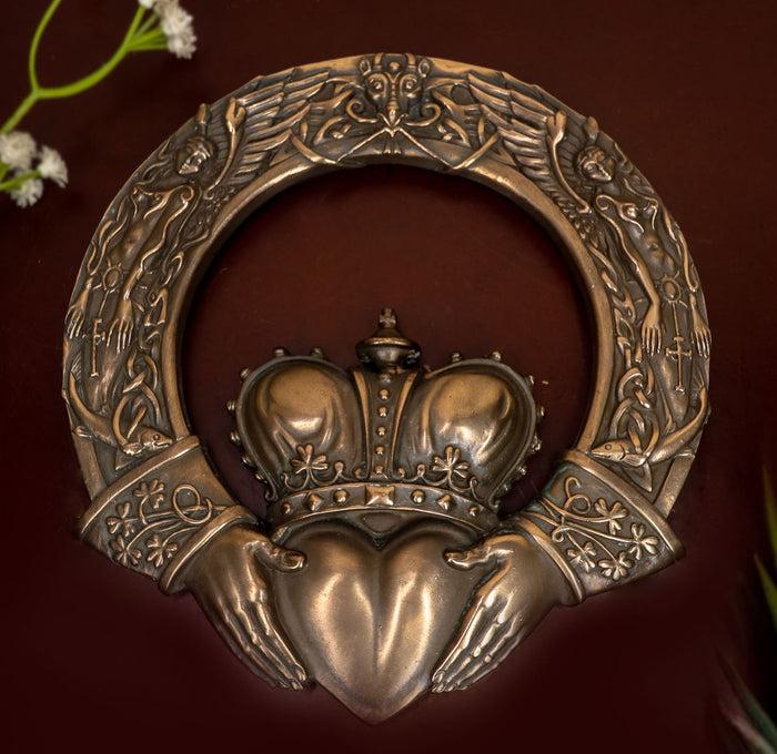 ebros gift Ebros Royal Celtic Claddagh Ring Wall Plaque Figurine Love Friendship Loyalty