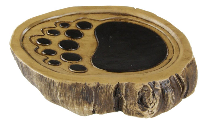 Ebros Gift Ebros Rustic Black Bears Climbing Logs Bathroom Vanity Set Of 4 Soap Dish Pump Cup