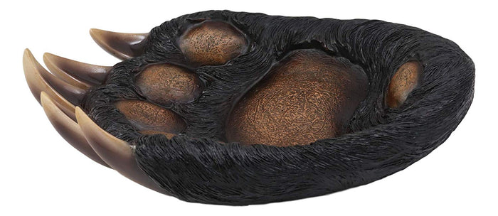 Ebros Gift Ebros Rustic Large Long Claws Bear Paw Fruit Platter Serving Bowl Plate 11.5"W