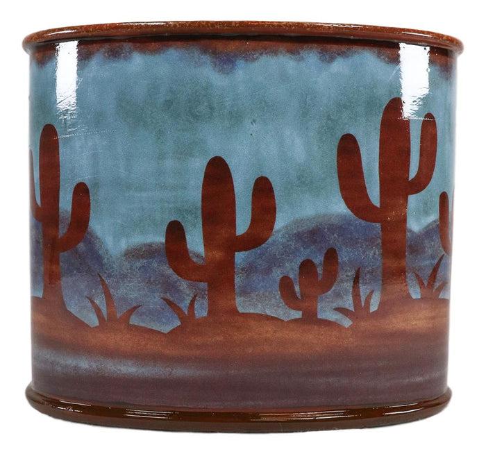 Ebros Gift Ebros Rustic Southwestern Desert Cactus Arizona Bathroom Toothbrush Toothpaste Holder