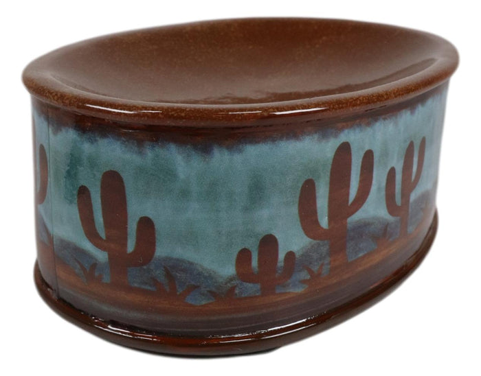 Ebros Gift Ebros Rustic Southwestern Desert Cactus Arizona Bathroom Vanity Bar Soap Dish Holder