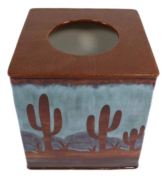 Ebros Gift Ebros Rustic Southwestern Desert Cactus Arizona Countertop Bathroom Tissue Box Cover