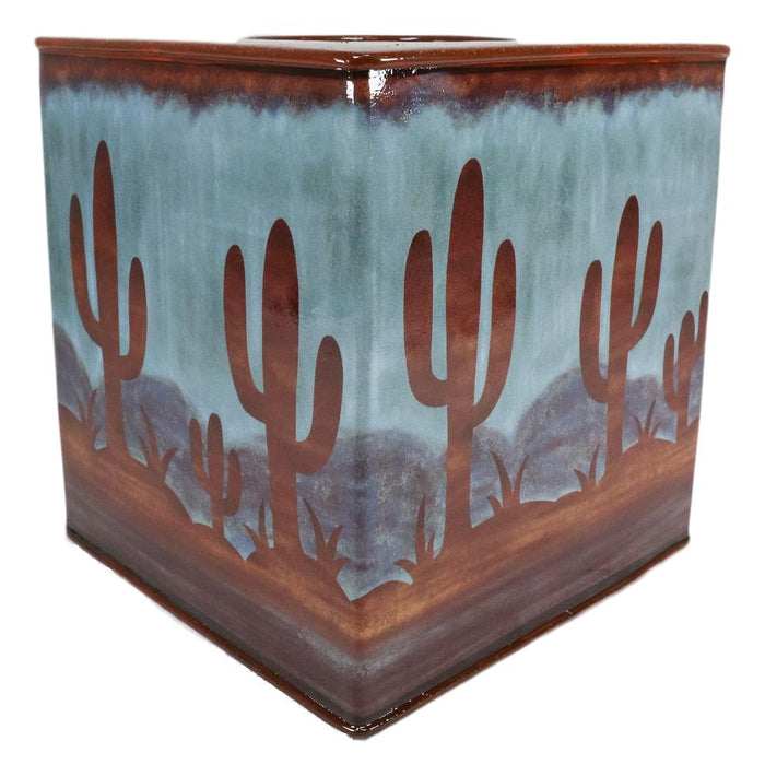 Ebros Gift Ebros Rustic Southwestern Desert Cactus Arizona Countertop Bathroom Tissue Box Cover