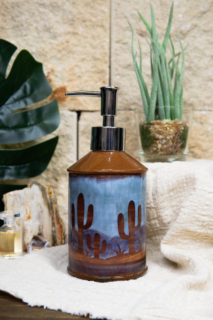Ebros Gift Ebros Rustic Southwestern Desert Cactus Arizona Liquid Soap Or Lotion Pump Dispenser