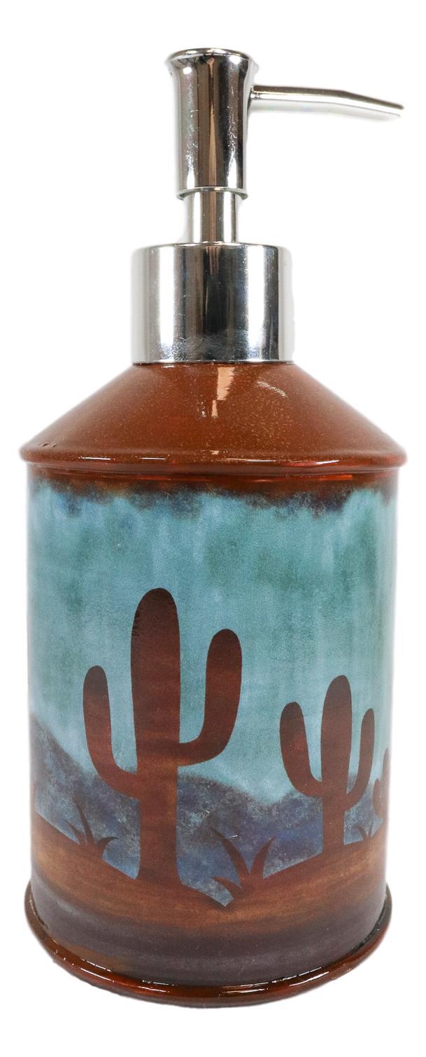 Ebros Gift Ebros Rustic Southwestern Desert Cactus Arizona Liquid Soap Or Lotion Pump Dispenser