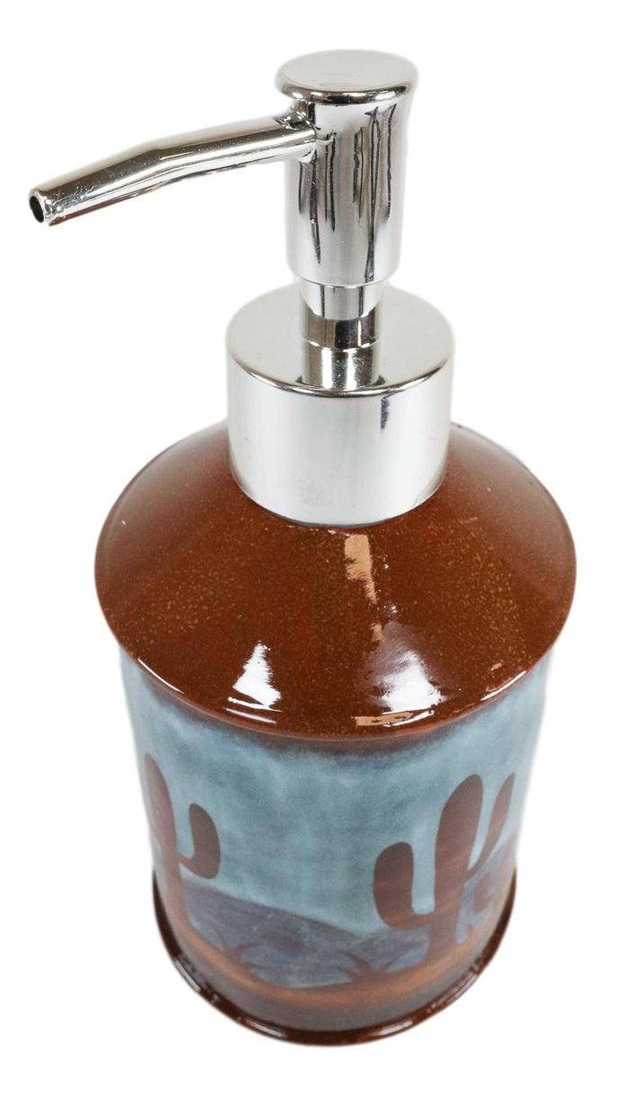 Ebros Gift Ebros Rustic Southwestern Desert Cactus Arizona Liquid Soap Or Lotion Pump Dispenser