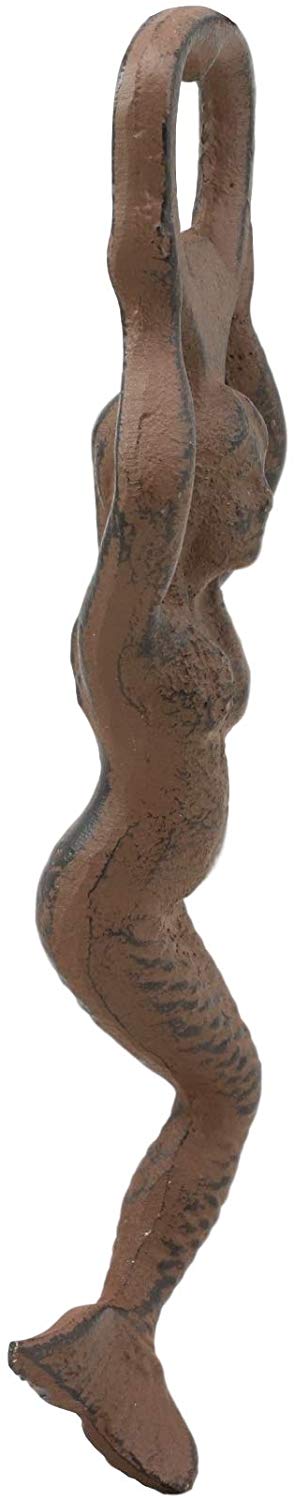Ebros Gift Ebros Rustic Vintage Heavy Duty Cast Iron Metal Nautical Coastal Goddess Siren Mermaid Soda Beer Bottle Cap Opener 7" High Mermaids Under The Sea Party Decor Accent (4)