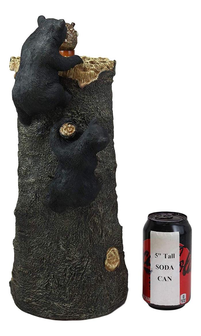 Ebros Gift Ebros Rustic Woodland Climbing Bears With Honeycomb Bees Paper Towel Holder