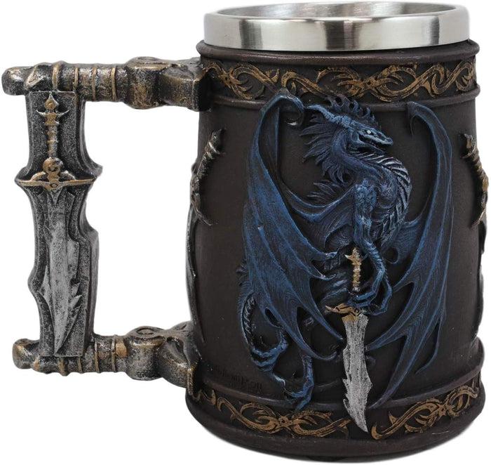 Ebros Gift Ebros Ruth Thompson Dragon's Lair Storm Blade Drake 14oz Coffee Mug Tankard