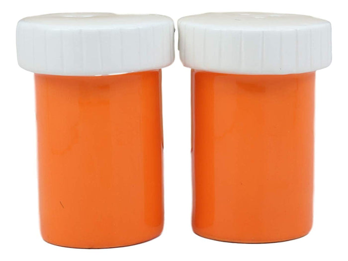 Ebros Gift Ebros Rx Pharmacy Prescription Bottles With Instructions Magnetic Salt And Pepper Shakers Set Ceramic Figurines Party Kitchen Tabletop Collectible Prop Decorative Accessories