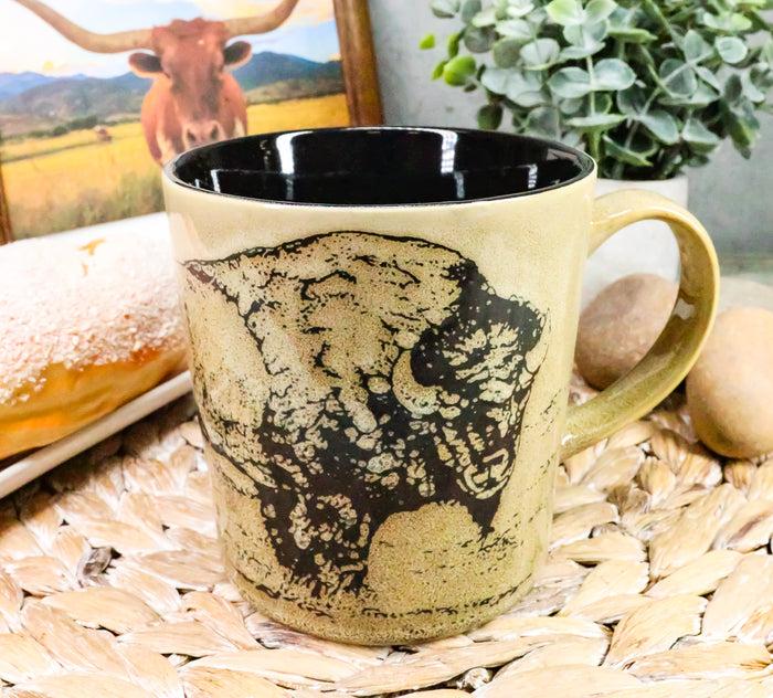 ebros gift Ebros Sacred Lightning American Buffalo Bison Beverage Ceramic Coffee Mug