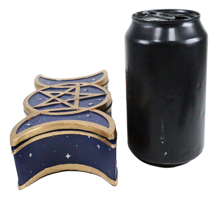 Ebros Gift Ebros Sacred Triple Moon Goddess Mother Maiden Crone Jewelry Box 6.25"W